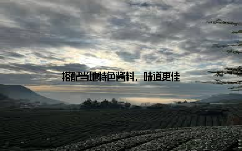 搭配当地特色酱料, 味道更佳