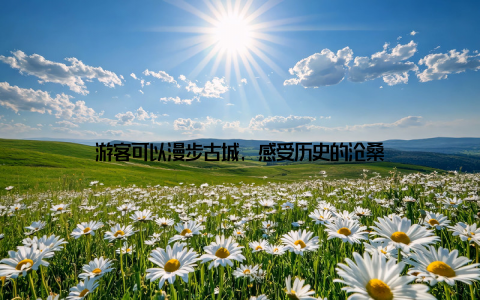 游客可以漫步古城, 感受历史的沧桑