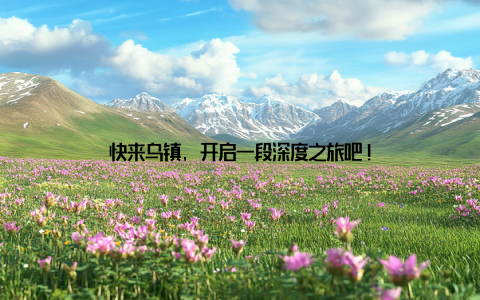 快来乌镇, 开启一段深度之旅吧!