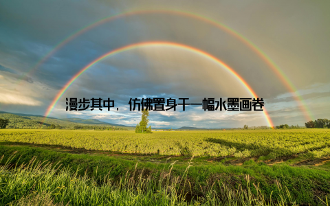 漫步其中, 仿佛置身于一幅水墨画卷