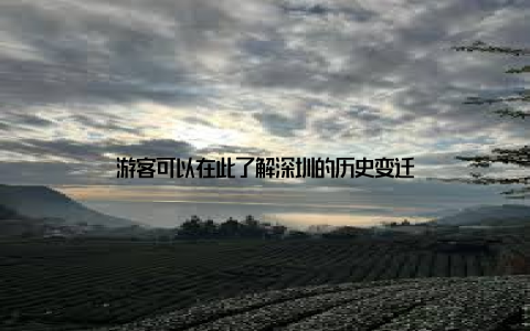 游客可以在此了解深圳的历史变迁